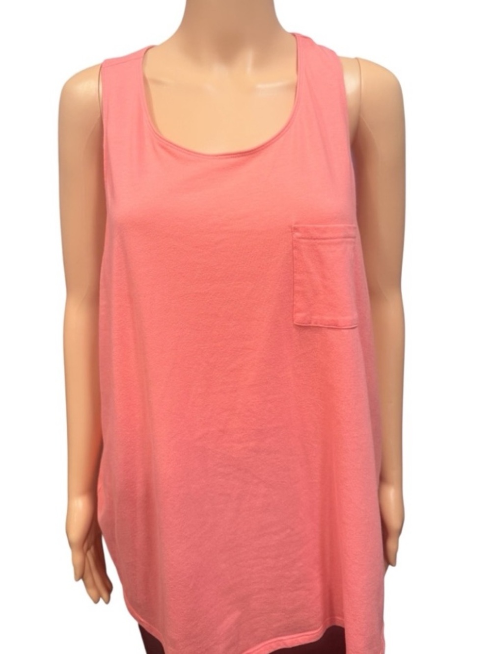 CACiQUE Sleep Lounge Pajama Coral Tank Top 14-16